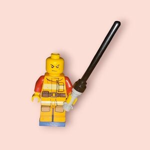 LEGO City Firefighter Minifigure Bright Light Orange Fire Suit Fireman Fighter 2